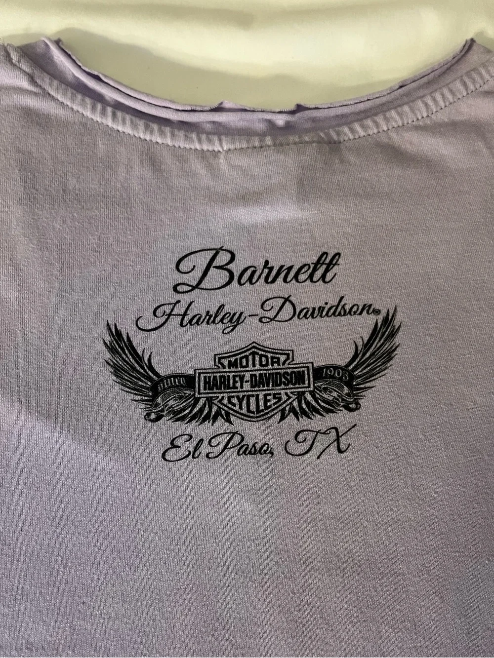 Harley-Davidson Lavender V-Neck Tee